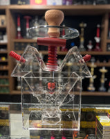 Acrylic Hookah with Red Steam